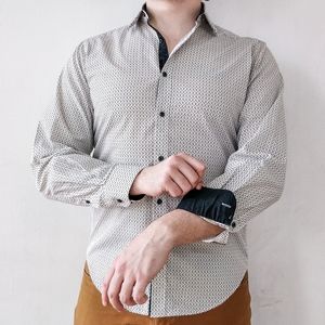 Patterned Men's Button Down